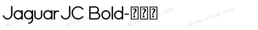 JaguarJC Bold字体转换